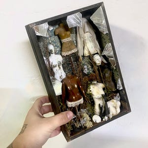 Miniature Artwork, Shadow Box Diorama, Scale Model Tailor Dummies - Etsy