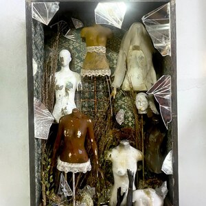 Miniature Artwork, Shadow Box Diorama, Scale Model Tailor Dummies - Etsy