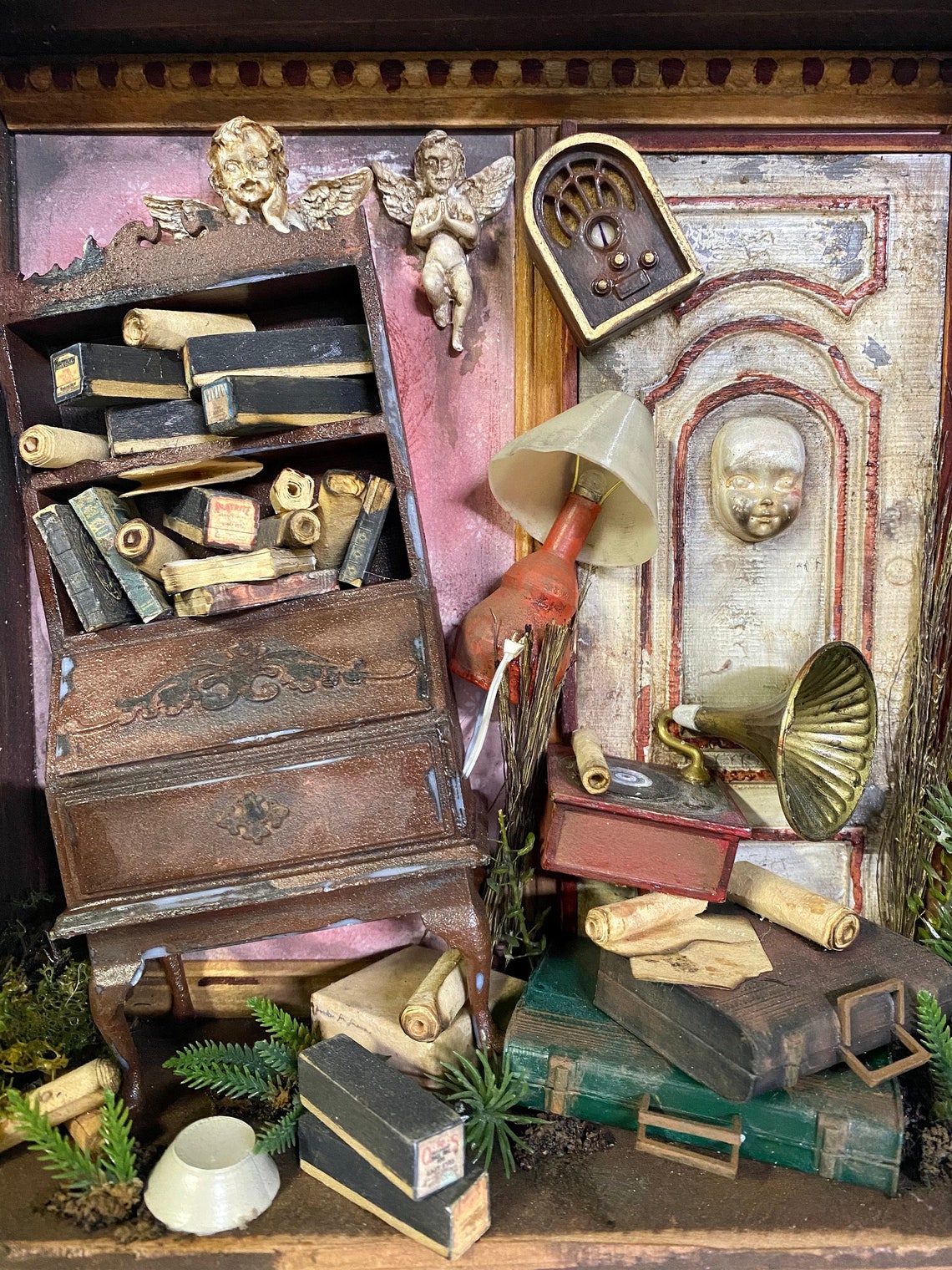 Miniature Artwork, Shadow Box Diorama, Torn up Room - Etsy UK