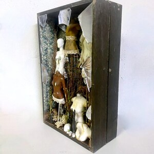Miniature Artwork, Shadow Box Diorama, Scale Model Tailor Dummies - Etsy
