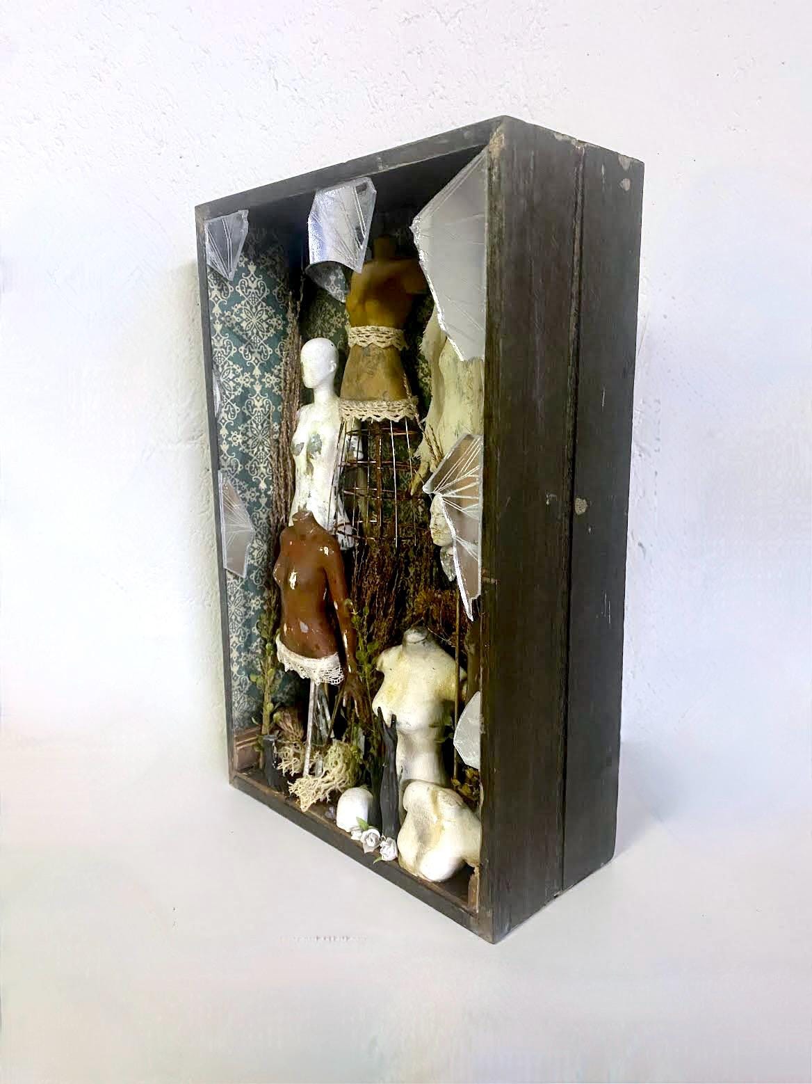 Miniature Artwork, Shadow Box Diorama, Scale Model Tailor Dummies - Etsy