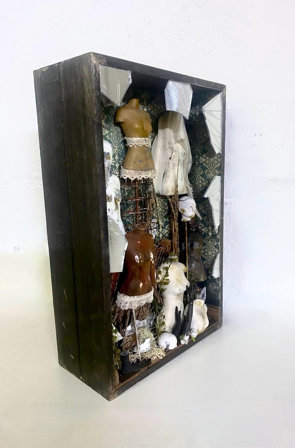 Miniature Artwork, Shadow Box Diorama, Scale Model Tailor Dummies - Etsy