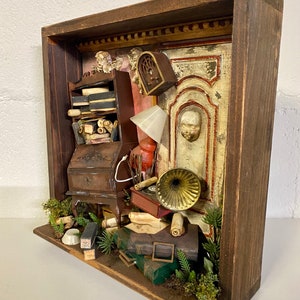Miniature Artwork, Shadow Box Diorama, Torn up Room - Etsy Canada