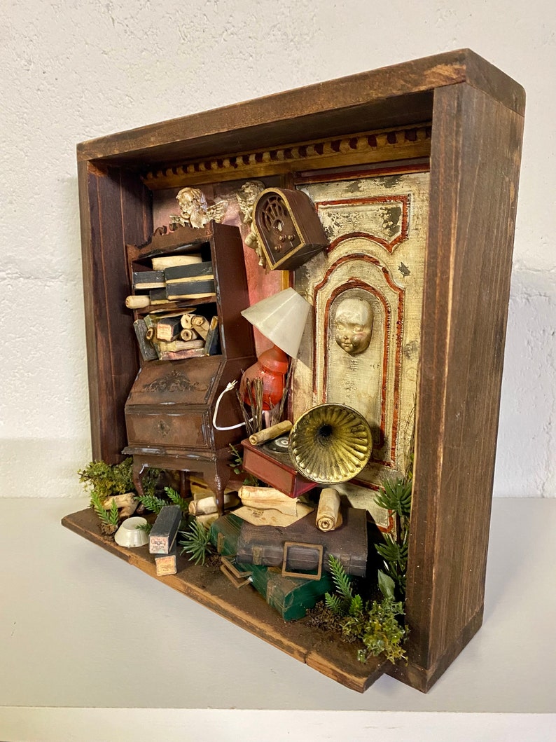 Shadow Box For Miniatures Miniature Artwork, Shadow Box Diorama, Torn up Room - Etsy Canada