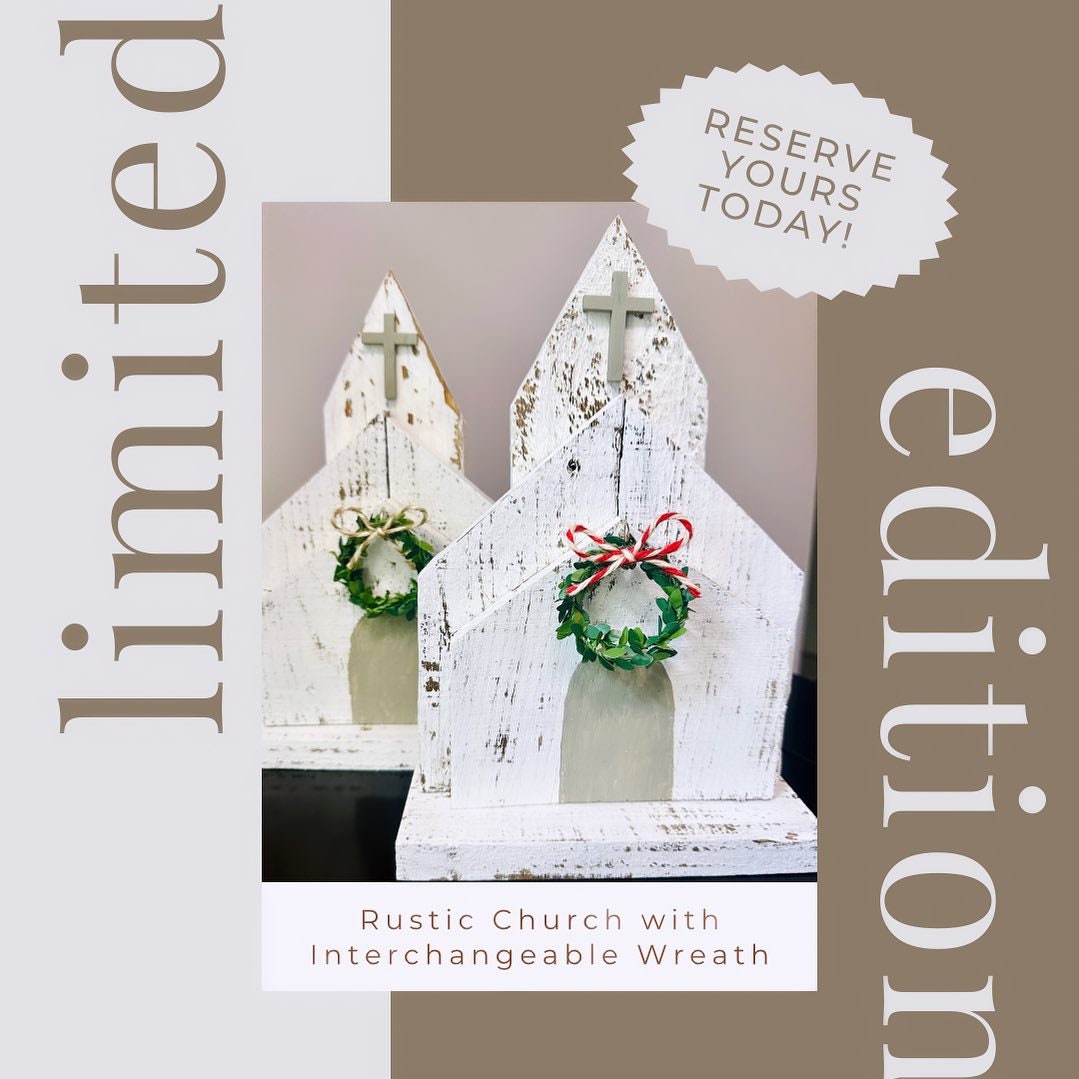 Rustic Church Merch Rustic Wood Church Decor | Interchangeable Wreath, Farmhouse Style - Etsy