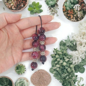 Rote Marmor griechischen Begleri / Sorgen Perlen mit 12 MM Perlen - Perfektes Geschenk für Raucher - Unisex Zubehör
