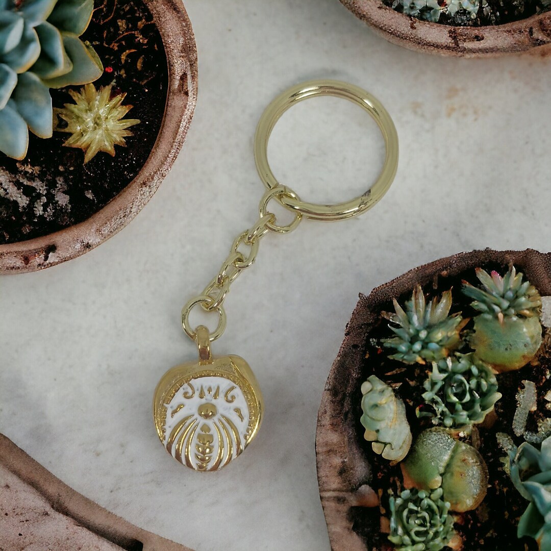 Greek Coin Keychain: Ancient Bee Amulet Keyring - Etsy
