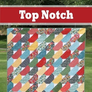 A Bright Corner Top Notch Quilt Pattern (4 Size Variations Per Pattern)