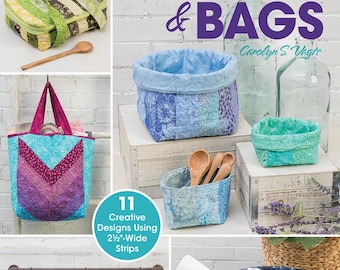 Libro de patrones de Annie's Quilting Jelly Roll para cestas y bolsos: utilice tiras de 6,35 cm de ancho para crear una variedad de diseños creativos (Tapa blanda) A141481