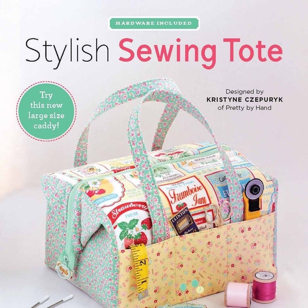 Zakka Workshop Stylish Sewing Tote Pattern Hardware Included Finished Size: 10"x8"x6"