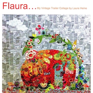 Patrón de colcha de pared con collage Flaura de Laura Heine Tamaño terminado: 41&quot; x 42&quot;