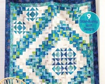 Libro de patrones de patchwork "Let's Get Scrappy" de Annie's Quilting: 9 diseños para aprovechar retazos de tela (Tapa blanda) A141484