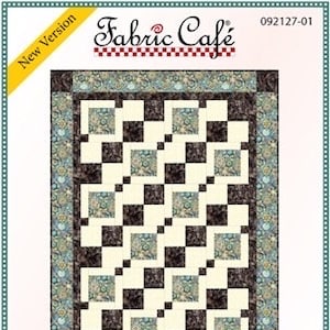 Fabric Cafe Urban Chic Quilt Pattern - Uses Only 3 Yards of Fabric Finished Size: 43&quot;x59&quot;