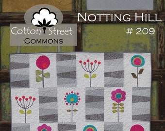 Digital Download PDF Cotton Street Commons Notting Hill Quilt Pattern Finished Size 60”x75”