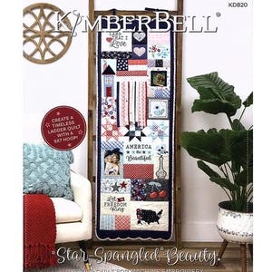 Kimberbell Star Spangled Beauty Ladder Quilt Collection (Options:  Machine Embroidery CD, Embellishment Kit, Fabric Kit, and Thread Set)