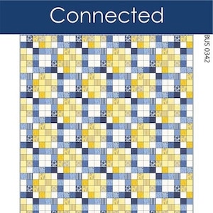 Busy Hands Quilts Connected Quilt Pattern (6 Size Variations Per Pattern)