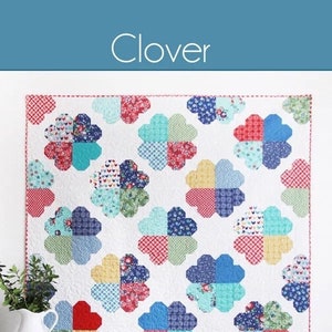 Cluck Cluck Sew Clover Quilt Pattern (4 Size Variations Per Pattern)
