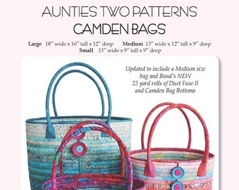 Aunties Two Rockport Carryalls Pattern 2 Size Variations per Pattern - Etsy