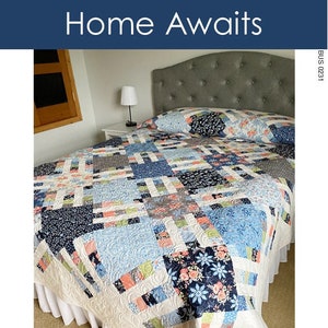 Busy Hands Quilts Home Awaits Quilt Pattern (6 Size Variations Per Pattern)