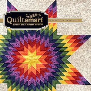 Quiltsmart 58&quot; Lone Star Quilt Printed Interfacing Pack (3 Size Variations Per Pattern)