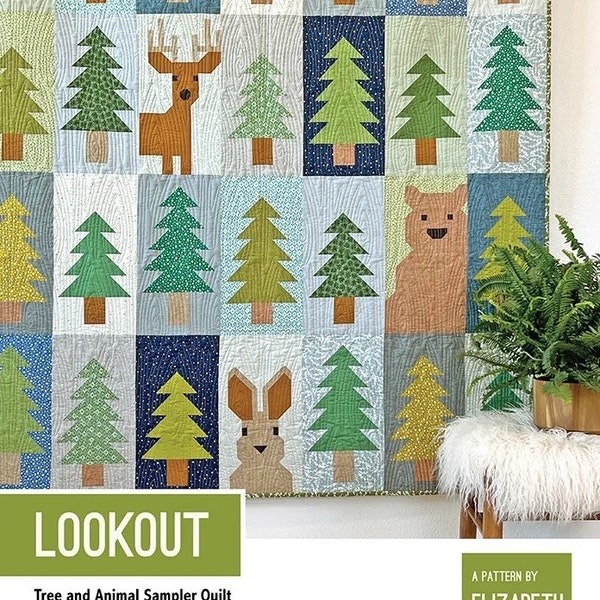 Elizabeth Hartman Lookout Quilt Pattern - 3 Size Variations Per Pattern (Fabric Kits Coming in July 2023)