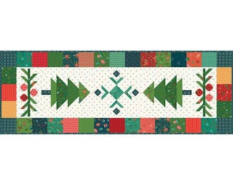 Riley Blake Under The Pines Table Runner Kit Featuring Heather Peterson In From The Cold Fabric Collection