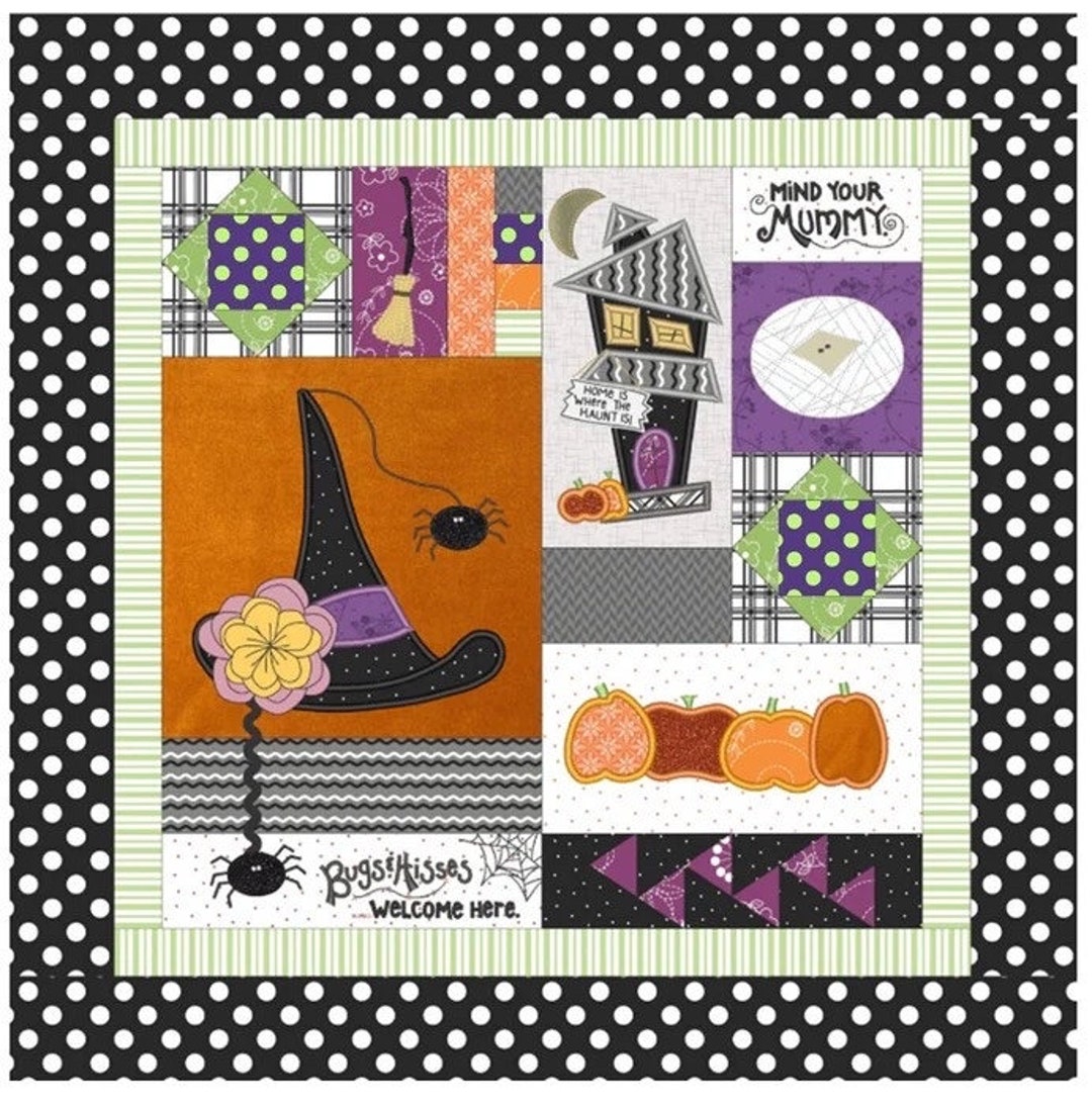 Kimberbell Home is Where the Haunt is Pillow Fabric & Embellishment Kit