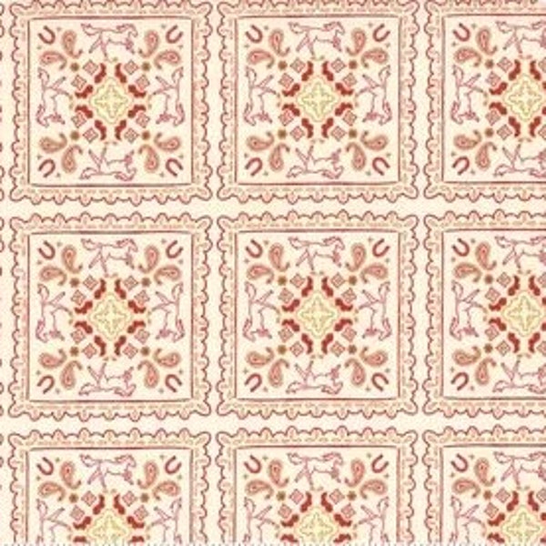 Riley Blake Wild Rose Fabric Collection Bandanas on Cream Premium 100% Cotton Quilt Shop Quality Fabrics