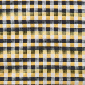 LAST BOLT!! Poppie Cotton Kitty Loves Candy Fabric Collection Halloween Plaid on Black/Yellow Premium 100% Quilt Shop Quality Cotton Fabrics