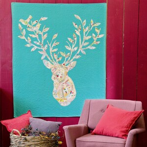 Sewn Wyoming Stag Nation A Deer Quilt Pattern SITF179D