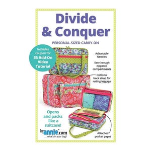 ByAnnie Divide & Conquer Personal-Sized Carry-On Bag Pattern PBA276