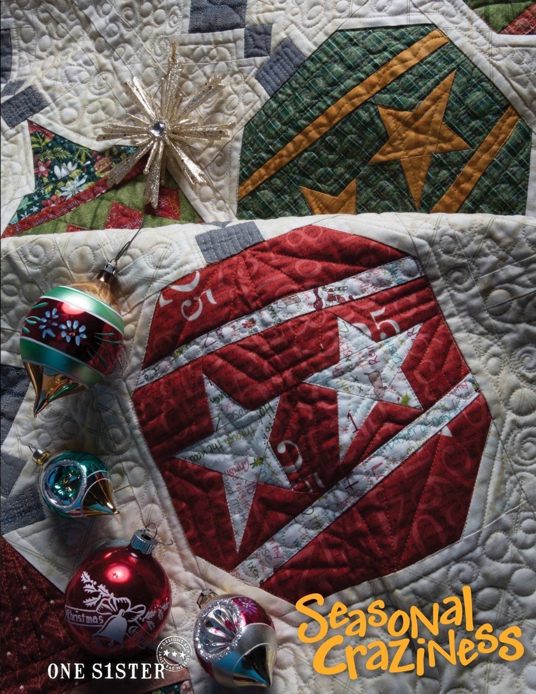 One Sister Seasonal Craziness Quilt Pattern Book 7 Projects per Book Etsy