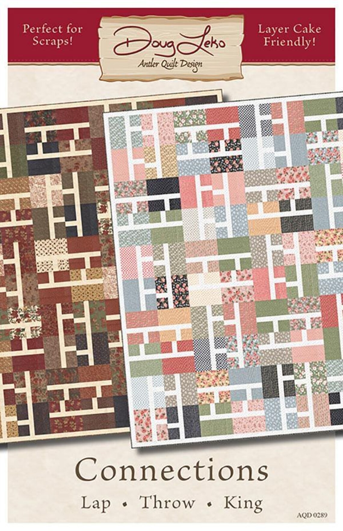 Doug Leko Antler Quilt Designs Connections Quilt Pattern - 3 Size ...