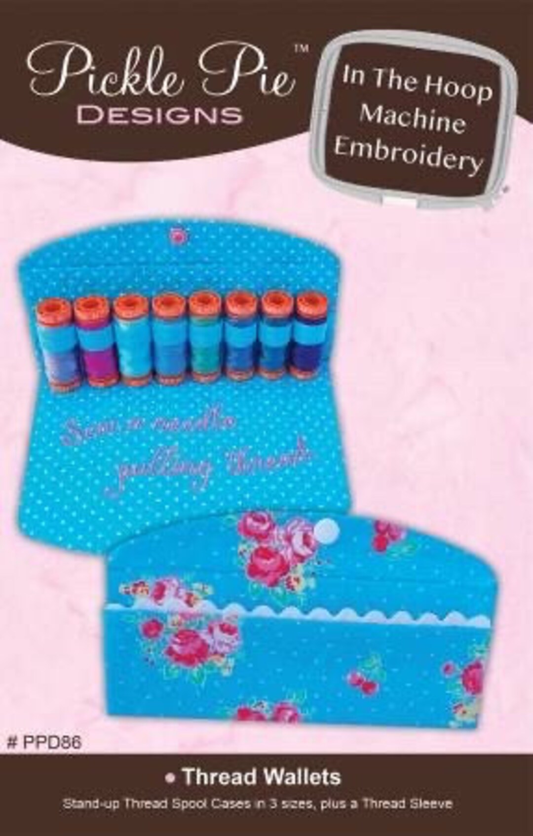 Pickle Pie Designs ITH Thread Wallets Machine Embroidery CD Etsy