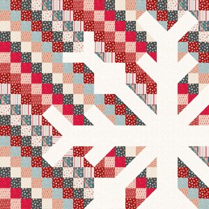 LIMITED EDITION Lewis & Irene Snowflake Quilt Kit Featuring Lewis and Irene Gingerbread Season Fabric Collection 60"x72"