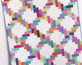 Cluck Cluck Sew Jelly Twist Quilt Pattern (4 Size Variations Per Pattern)