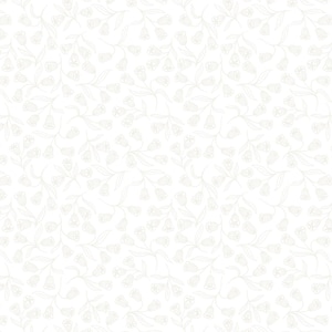 Puede incluir: Un patrón sin costuras con un delicado diseño floral. Flores en forma de campana de color beige claro y tallos delgados con hojas sobre un fondo blanco. El patrón crea un efecto general suave y elegante.