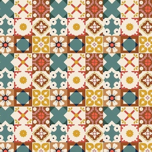 Riley Blake Wild Rose Fabric Collection Wild Rose Tiles on Multi Premium 100% Cotton Quilt Shop Quality Fabrics