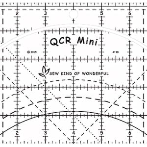 Sew Kind of Wonderful Mini Quick Curve Acrylic Ruler 5"x8" SKW-MINIQC