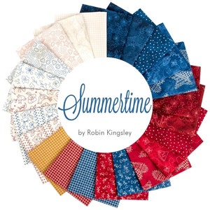 LAST ONE!! Maywood Studios Summertime Fabric Collection 21 Piece Fat Quarter Bundle Premium 100% Cotton Quilt Shop Quality Fabrics