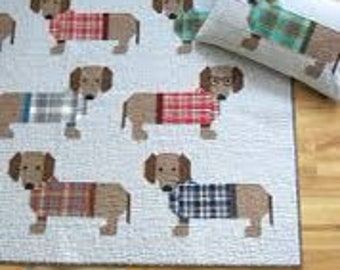 Elizabeth Hartman Dogs in Sweaters Pattern (3 Size Variations Per Pattern)