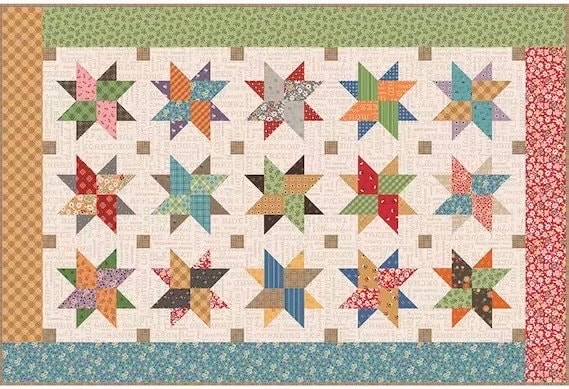 Riley Blake Autumn Skies Table Runner Kit Featuring Lori Holt Autumn ...