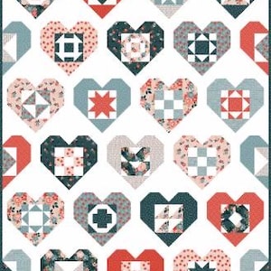 Riley Blake Wholehearted Quilt Kit Featuring Vintage Charm Fabric Collection