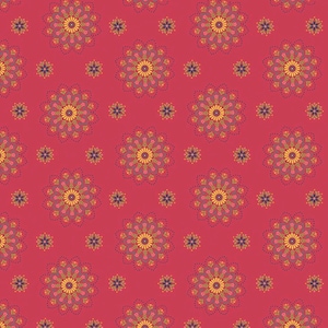 Riley Blake Heather Peterson Market Street Fabric Collection Medallions on Berry Premium 100% Quilt Shop Quality Cotton Fabric