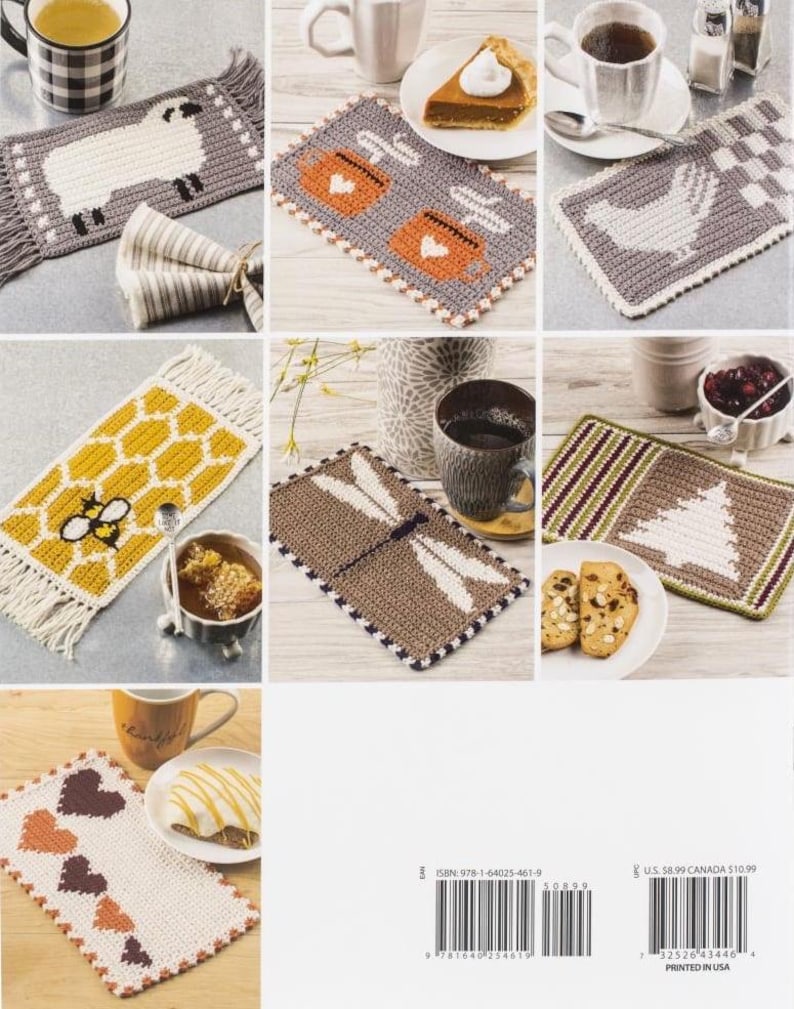 Annie's Crochet Farmhouse Mug Mats - 12 Quick-To-Stitch Mug Mats (Softcover) image 2