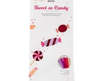 RETIRED!! Kimberbell Sweet As Candy Vinyl Sheets Pinks/Reds  8 - 6"x12" Sheets Per Pack