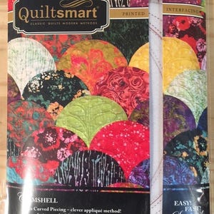 Quiltsmart Clamshell Quilt Printed Interfacing Classic Pack QS20025, 3 Sizes