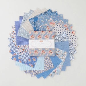 Tilda Creating Memories Sommar- och Ocean Blues-tygkollektion 32-pack 5" Charm-paket Autentiska premiumtyger i 100 % bomull