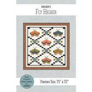 Fly Higher Quilt Pattern by Gingiber's Finished Size: 71"x72"