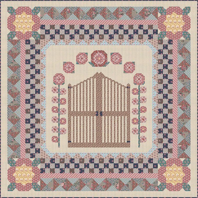 Riley Blake Mansfield Park Gate Quilt Kit Featuring Mansfield Park Fabric Collection